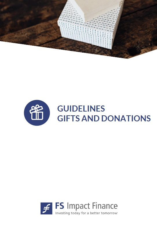 Guidelines for gifts and donations